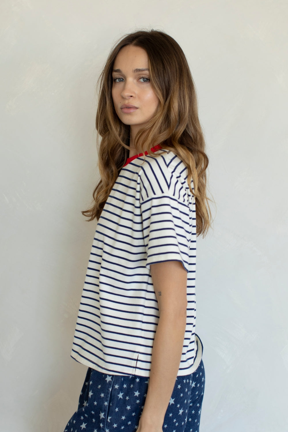 indigo & cherry tee