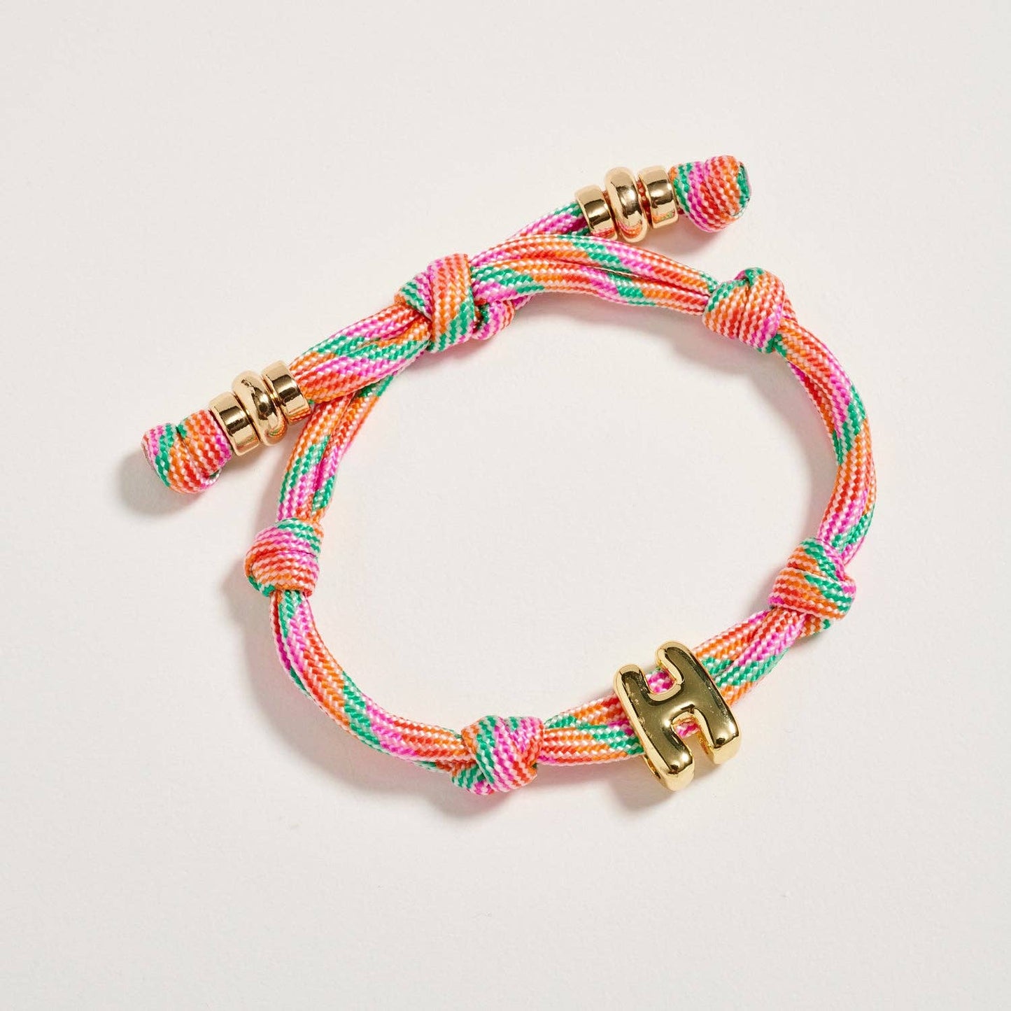lucky letter bracelet