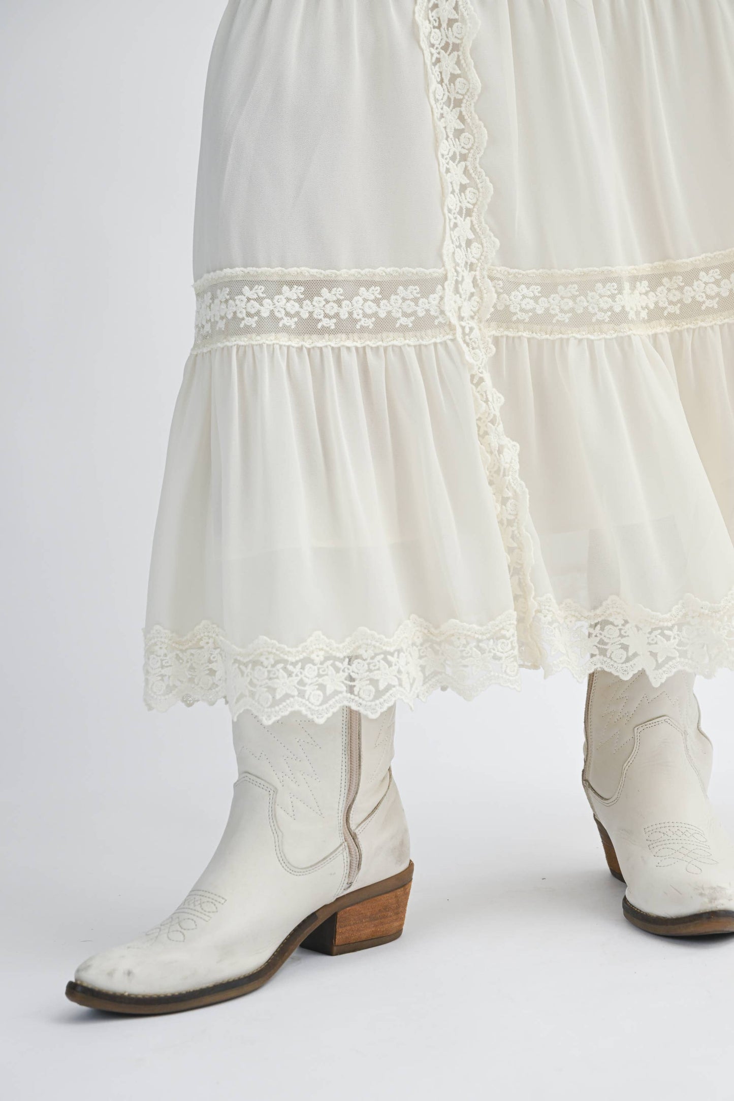 buttercream maxi skirt