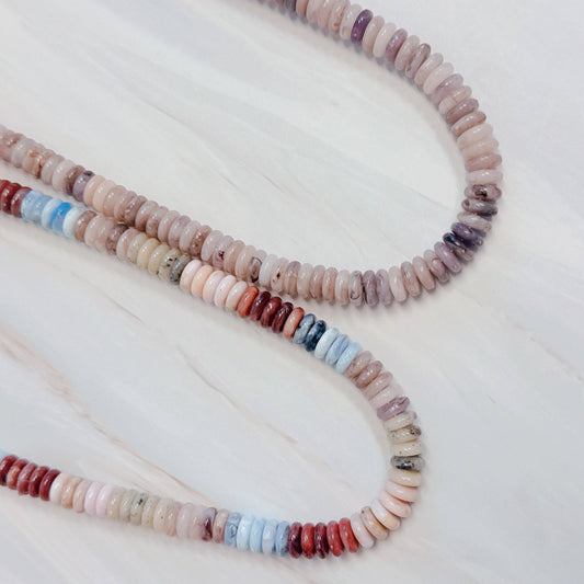 natural stone beaded necklace