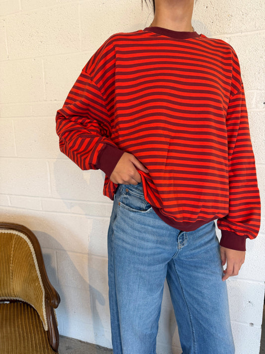 jasper striped crewneck