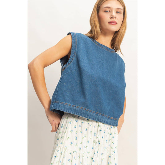 everyday denim tank