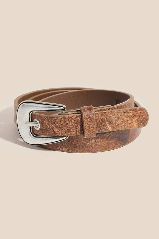 Simple Faux Leather Belt