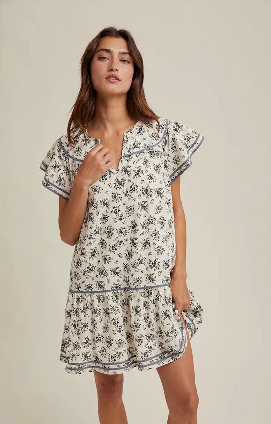 blue bloom dress