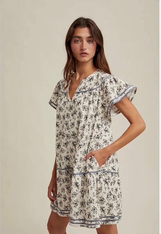 blue bloom dress