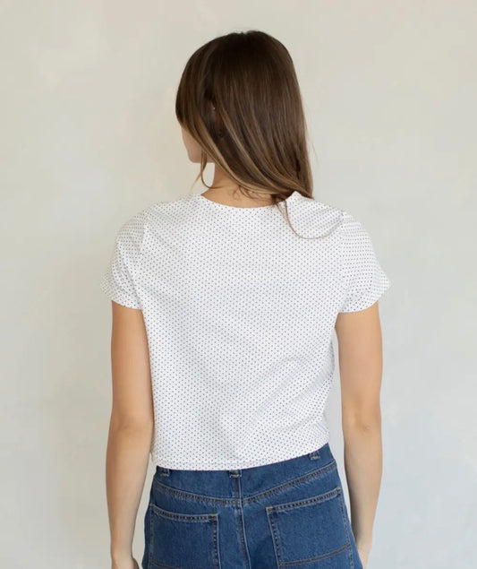 lucy polka dot tee