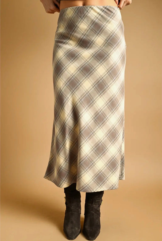 oaklee plaid skirt