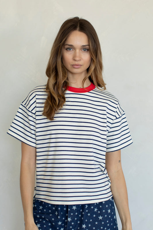 indigo & cherry tee