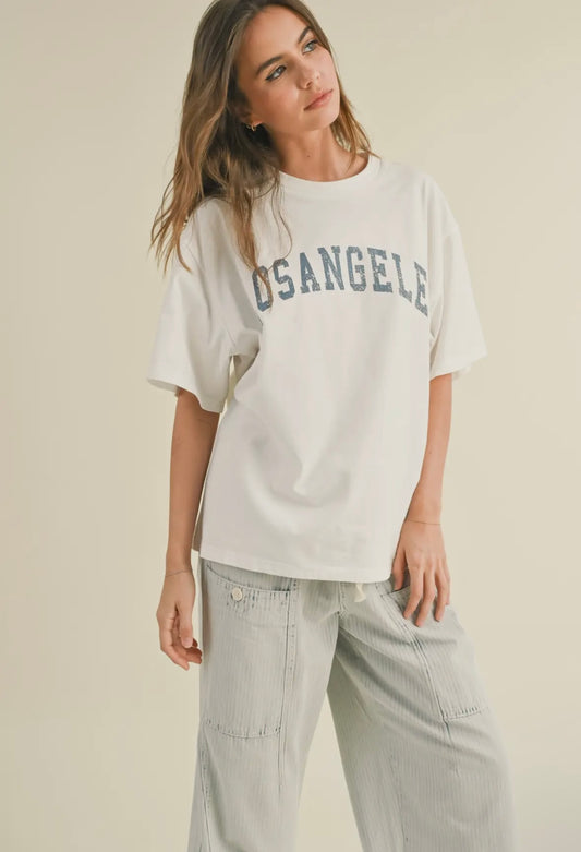 LA oversized tee