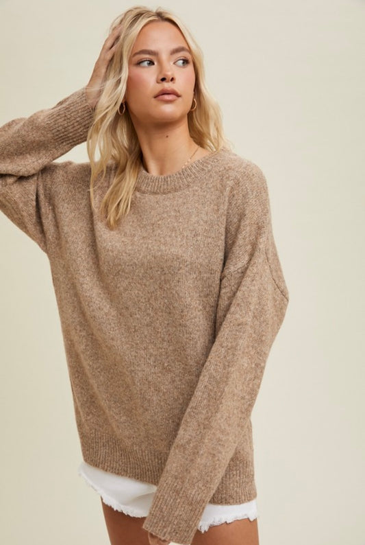 mocha cozy sweater