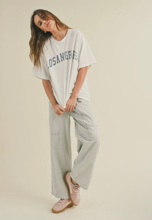 LA oversized tee