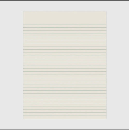 strawberry lined notebook