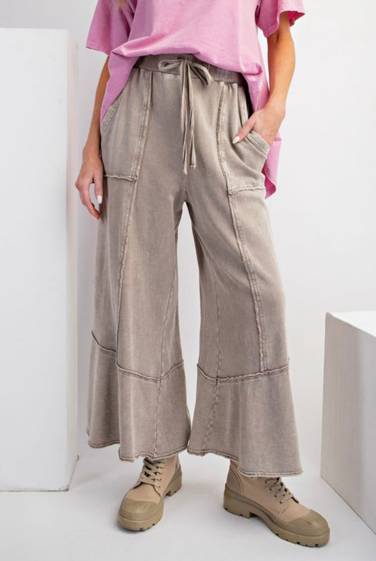 mushroom wide leg pants