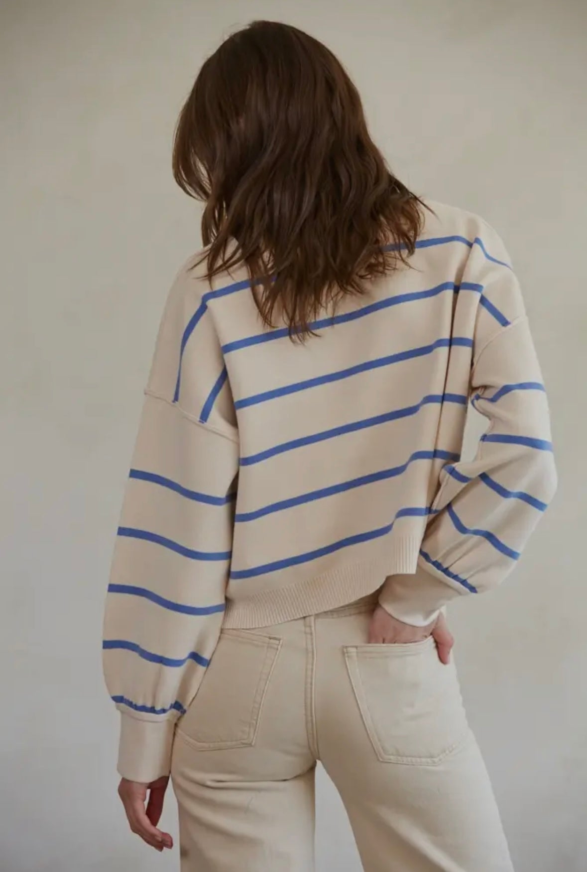 sky stripe pullover