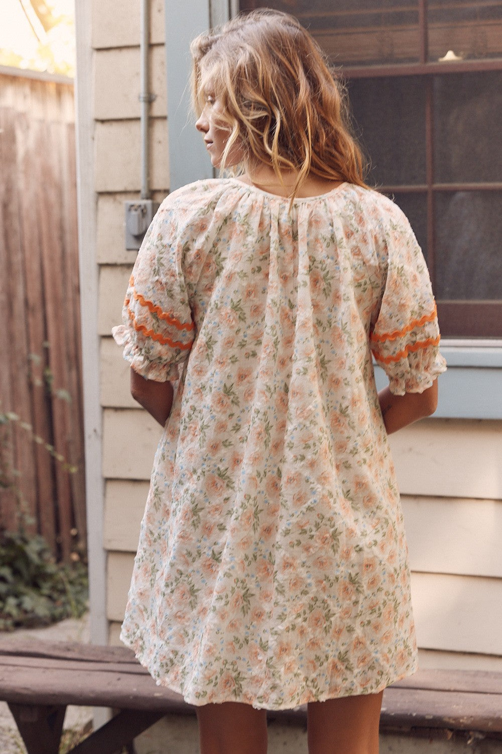 orange tunic dress