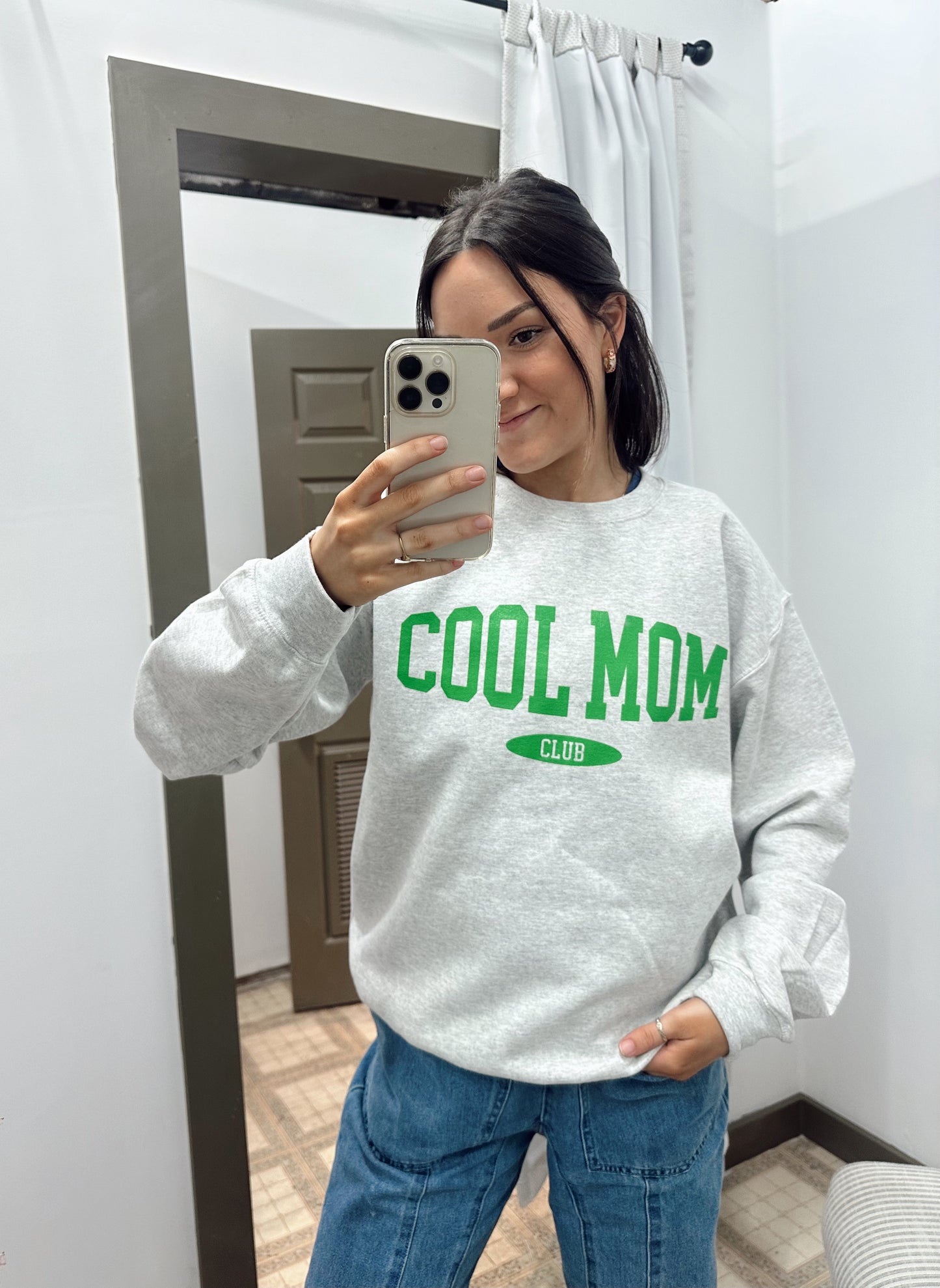 “cool mom” crewneck