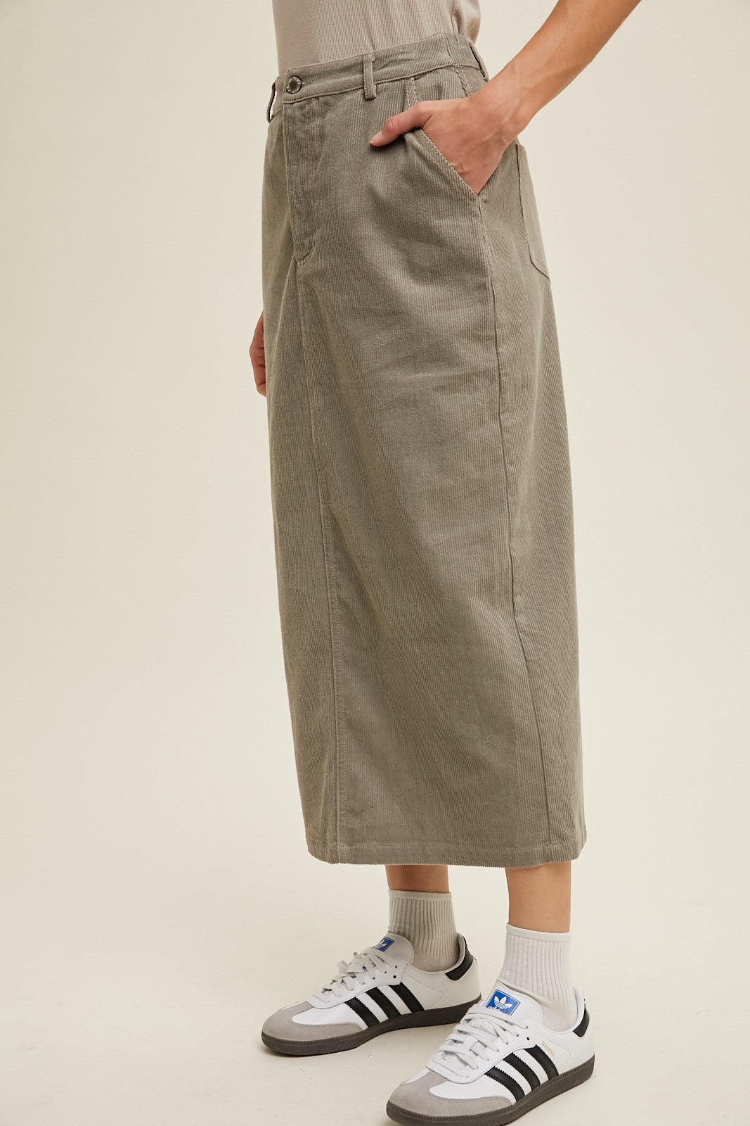 stone maxi skirt