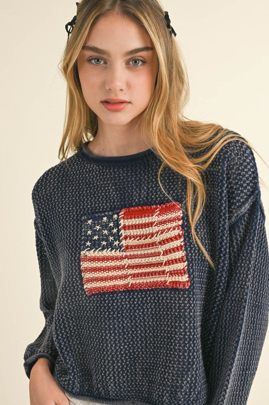 USA knit sweater