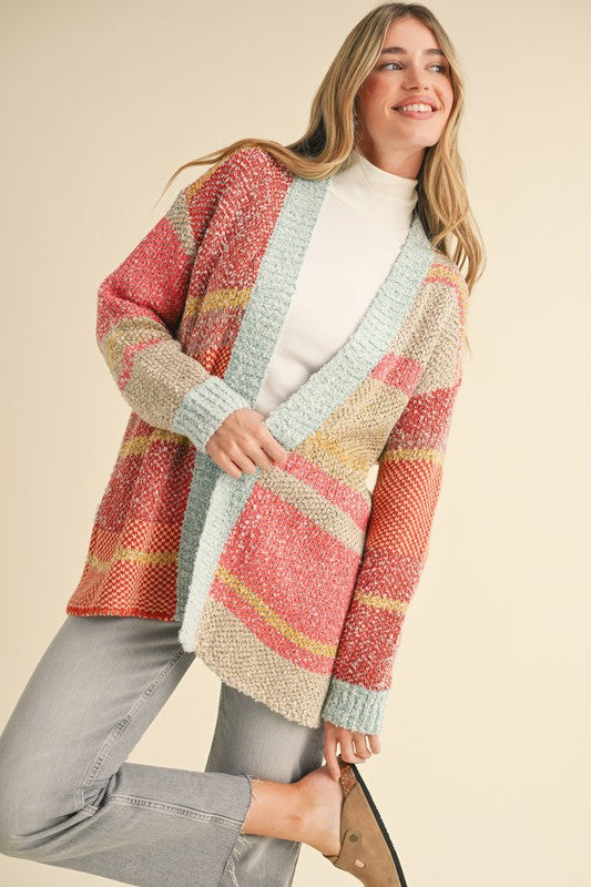 multi color cardigan