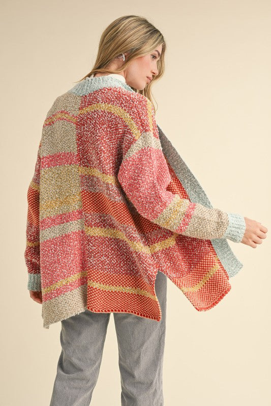 multi color cardigan