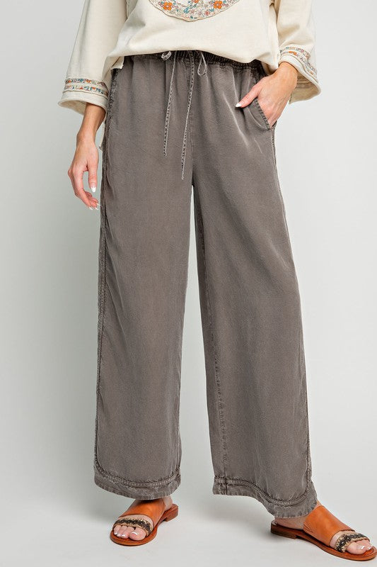 stone mineral wash pants