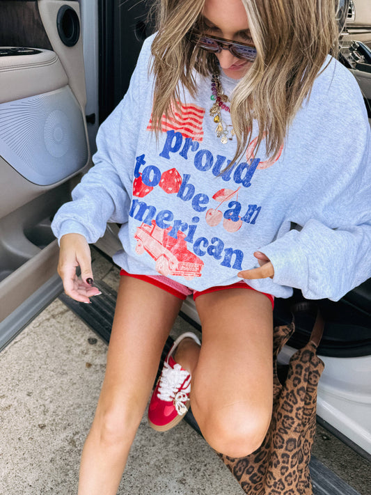 proud to be an american sweatshirt