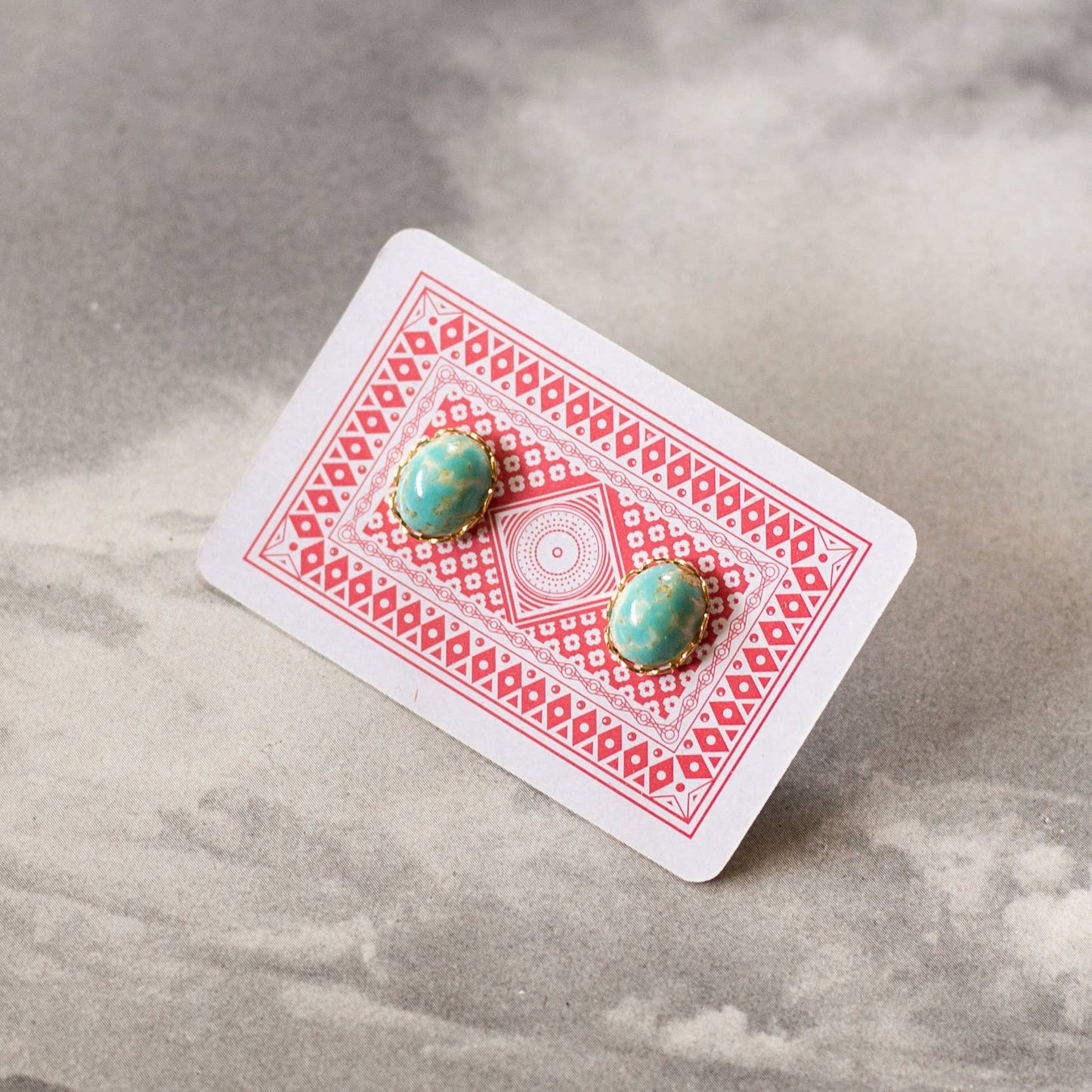 vintage turquoise stud earrings