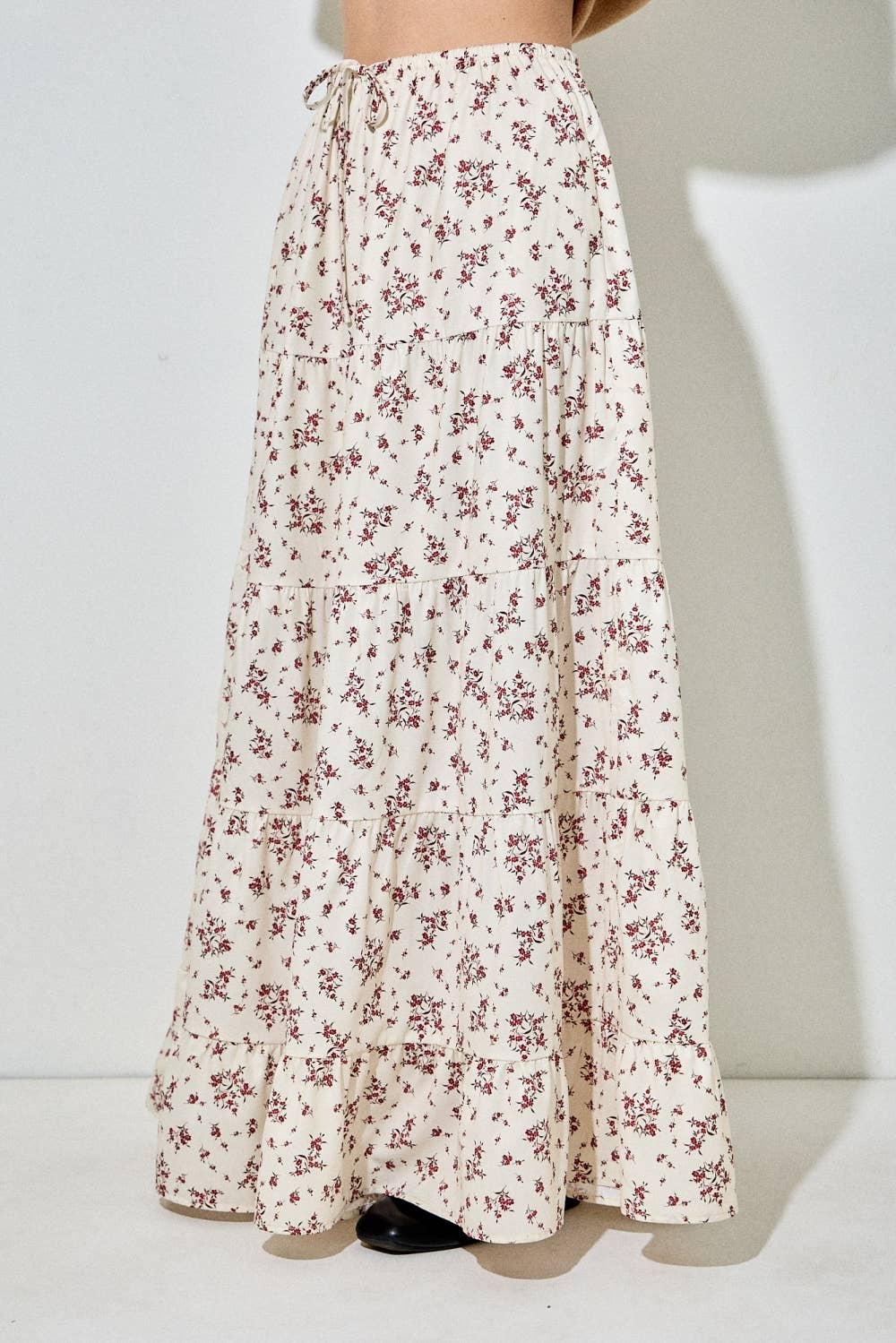 printed floral maxi skirt