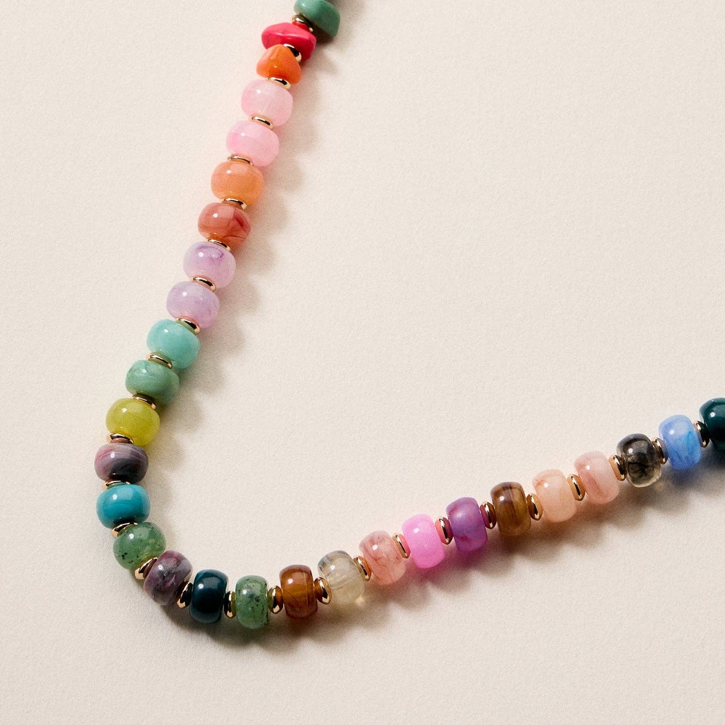 confetti beaded necklace
