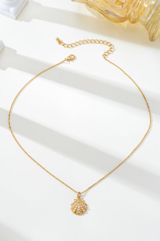 pearl shell pendant necklace