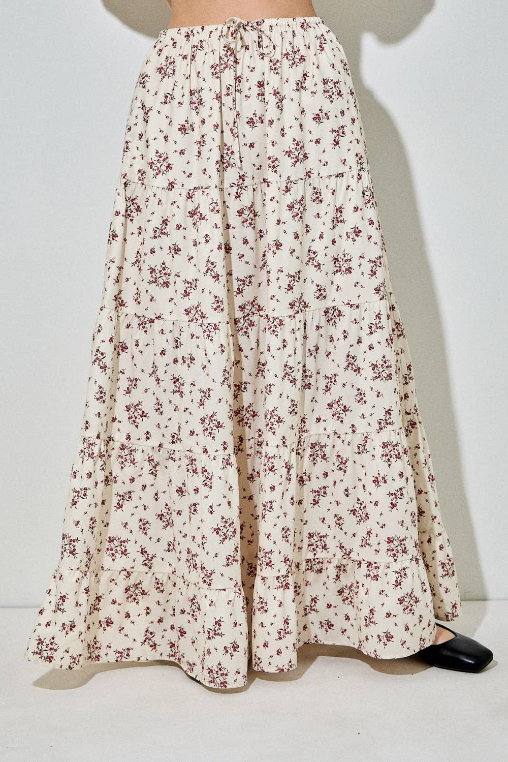 printed floral maxi skirt