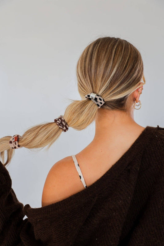 polka dot elastic bundle