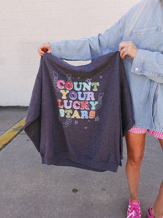 count your lucky stars sweatshirt