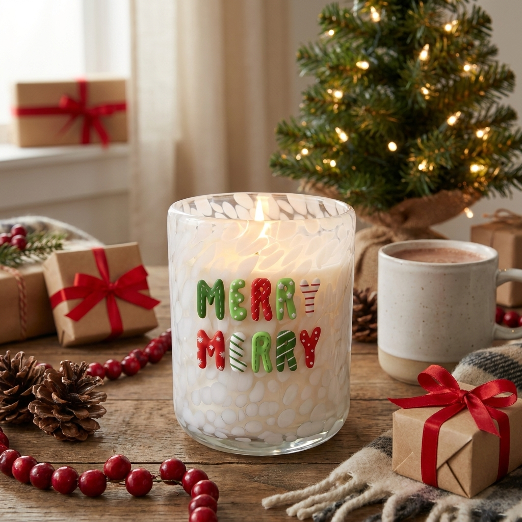 Merry Merry 12oz  Icon Candle