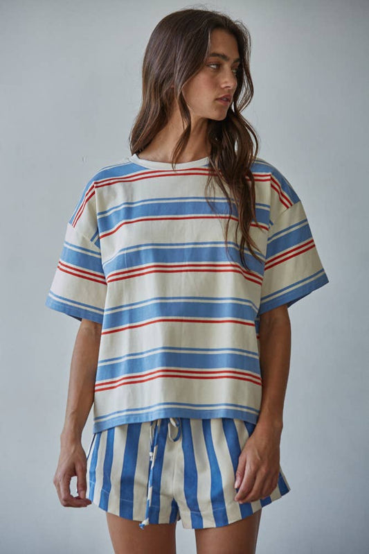 all american striped tee