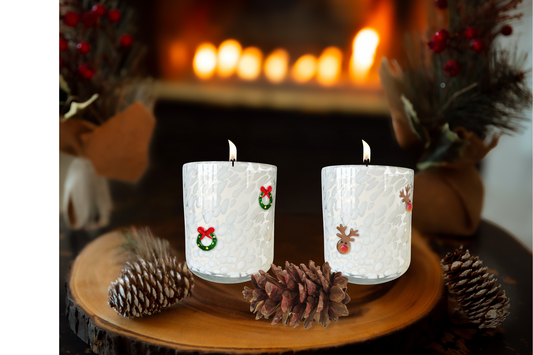 reindeer cookie holiday confetti icon candle