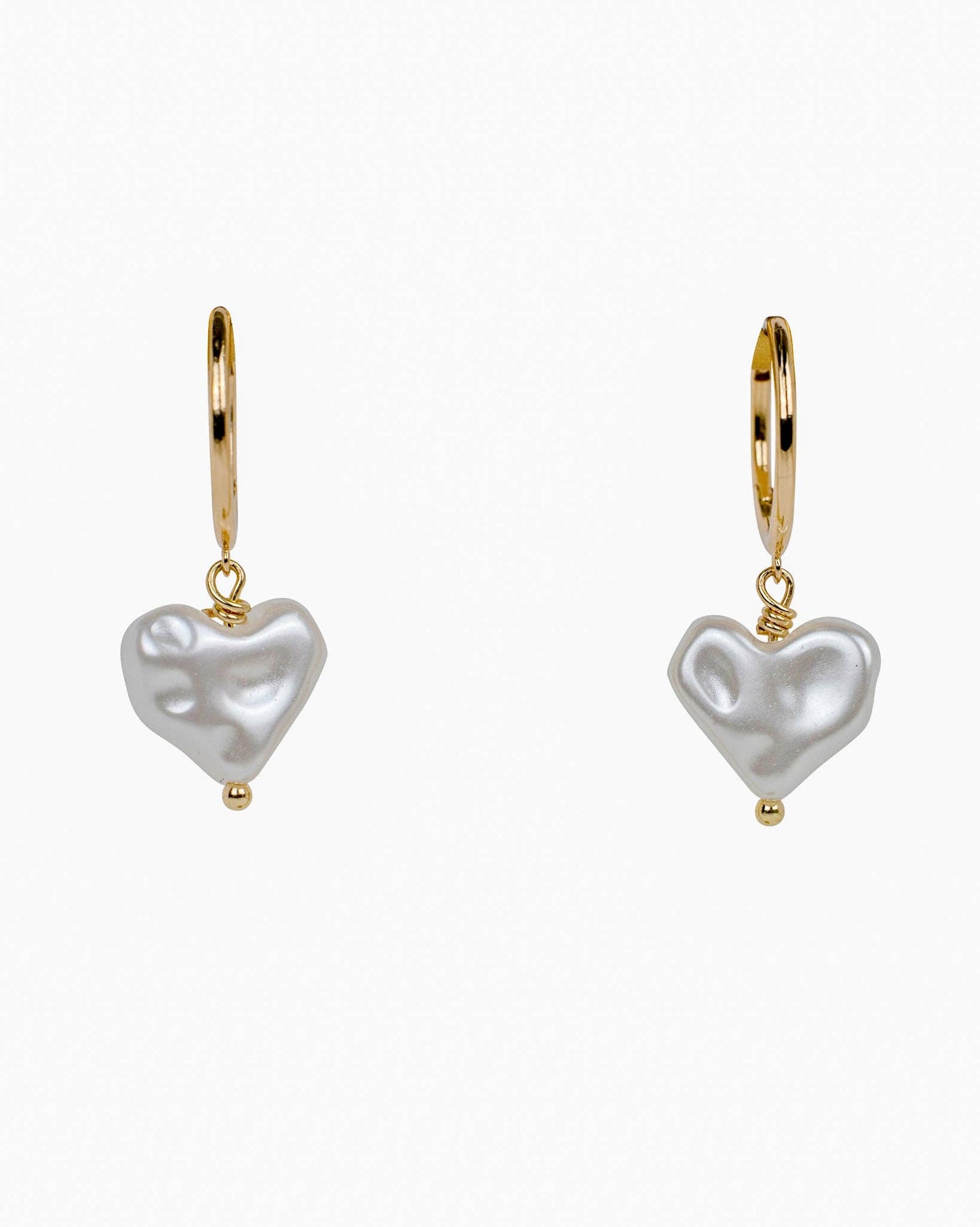 cloud heart pearl earrings