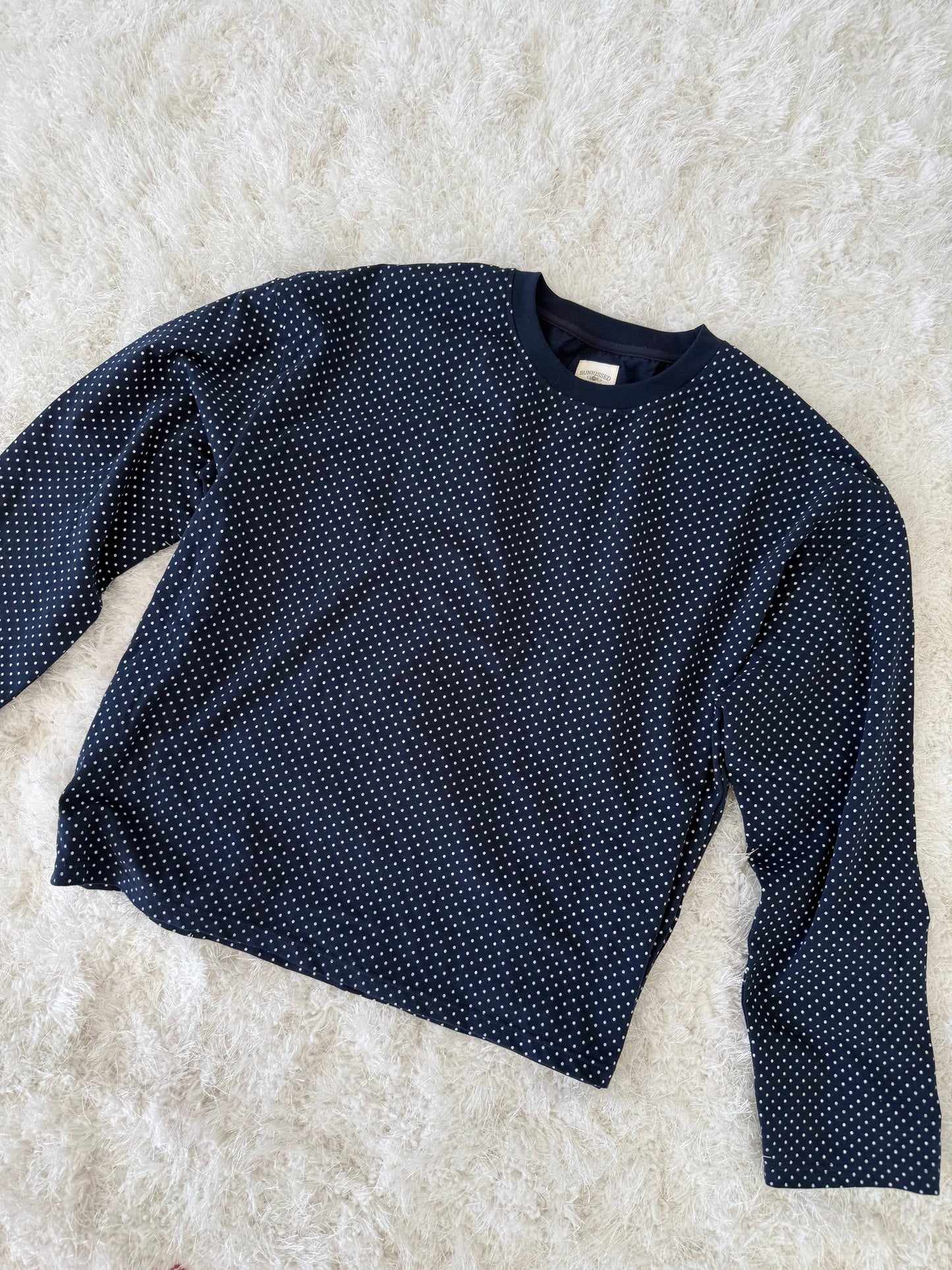 moonlit polka dot pullover