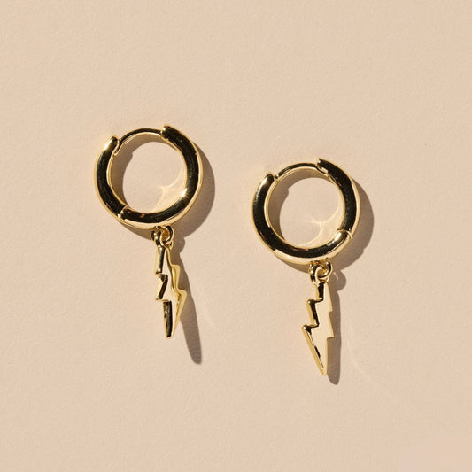 Gold Lightning Bolt Huggies