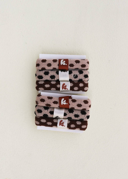polka dot elastic bundle