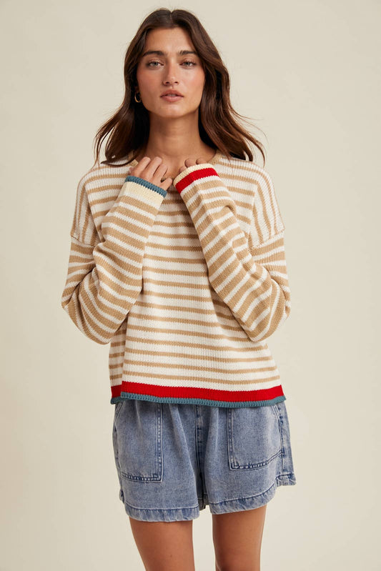 tomie striped sweater