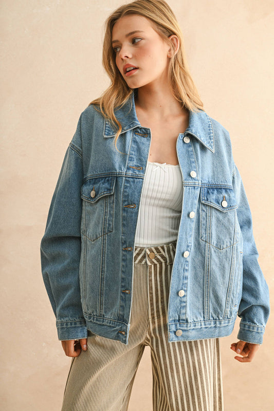everyday oversized denim jacket