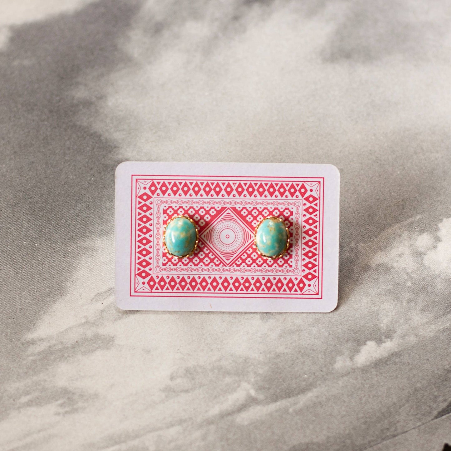 vintage turquoise stud earrings