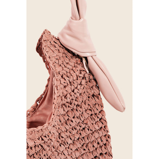 braided blush tote