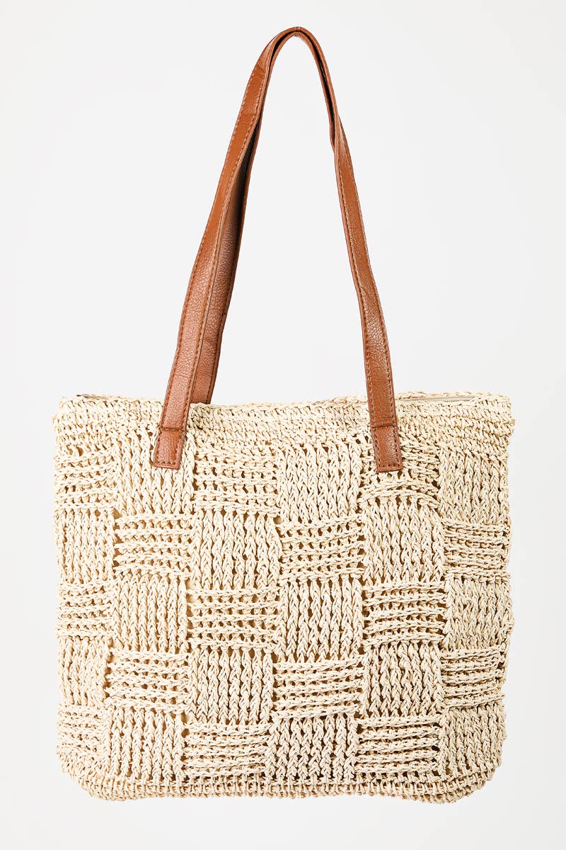 Straw Weaved Tote Bag