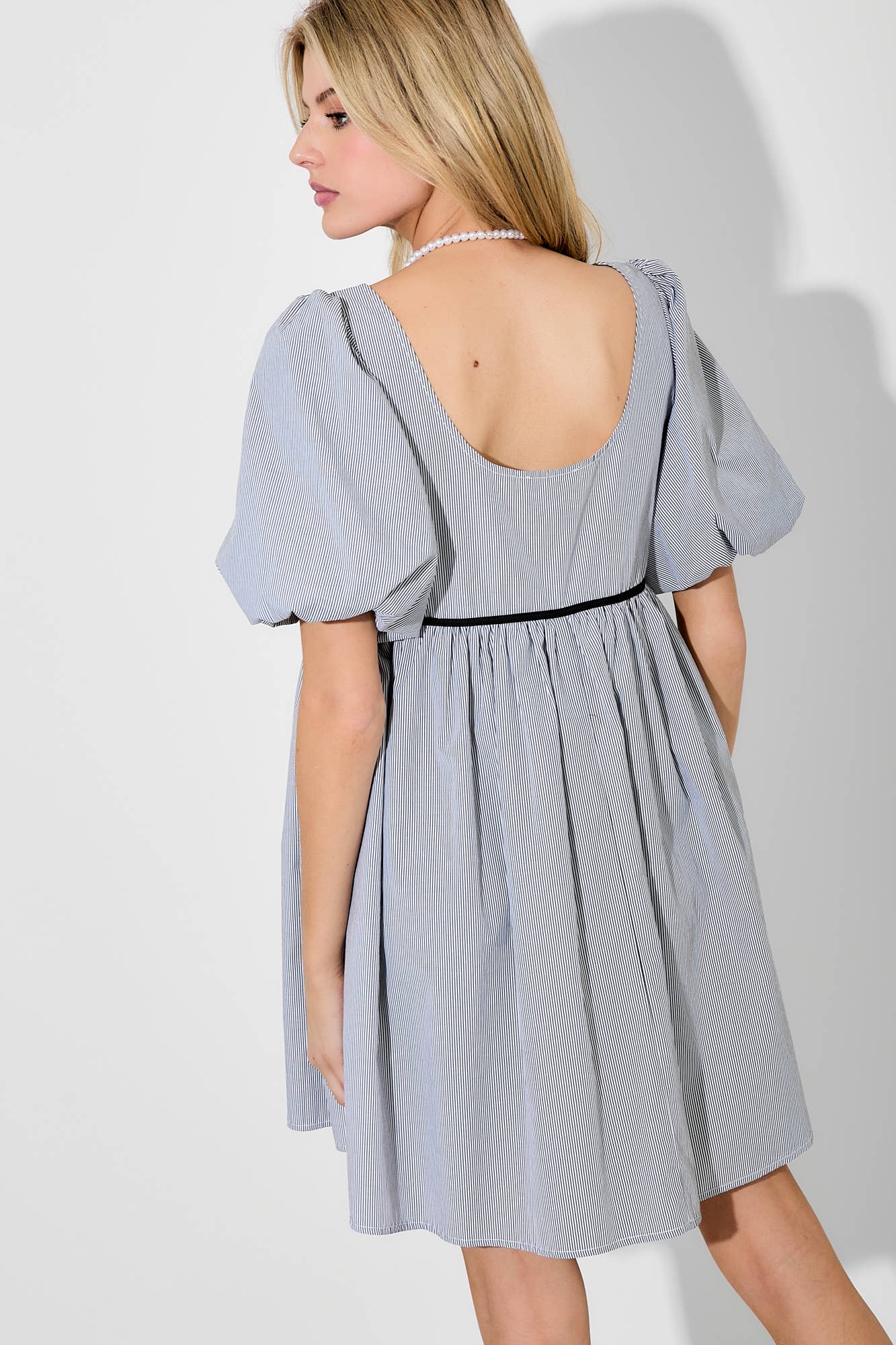 pin stripe mini dress